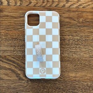 Loopy Tan Checkered Phone Case
